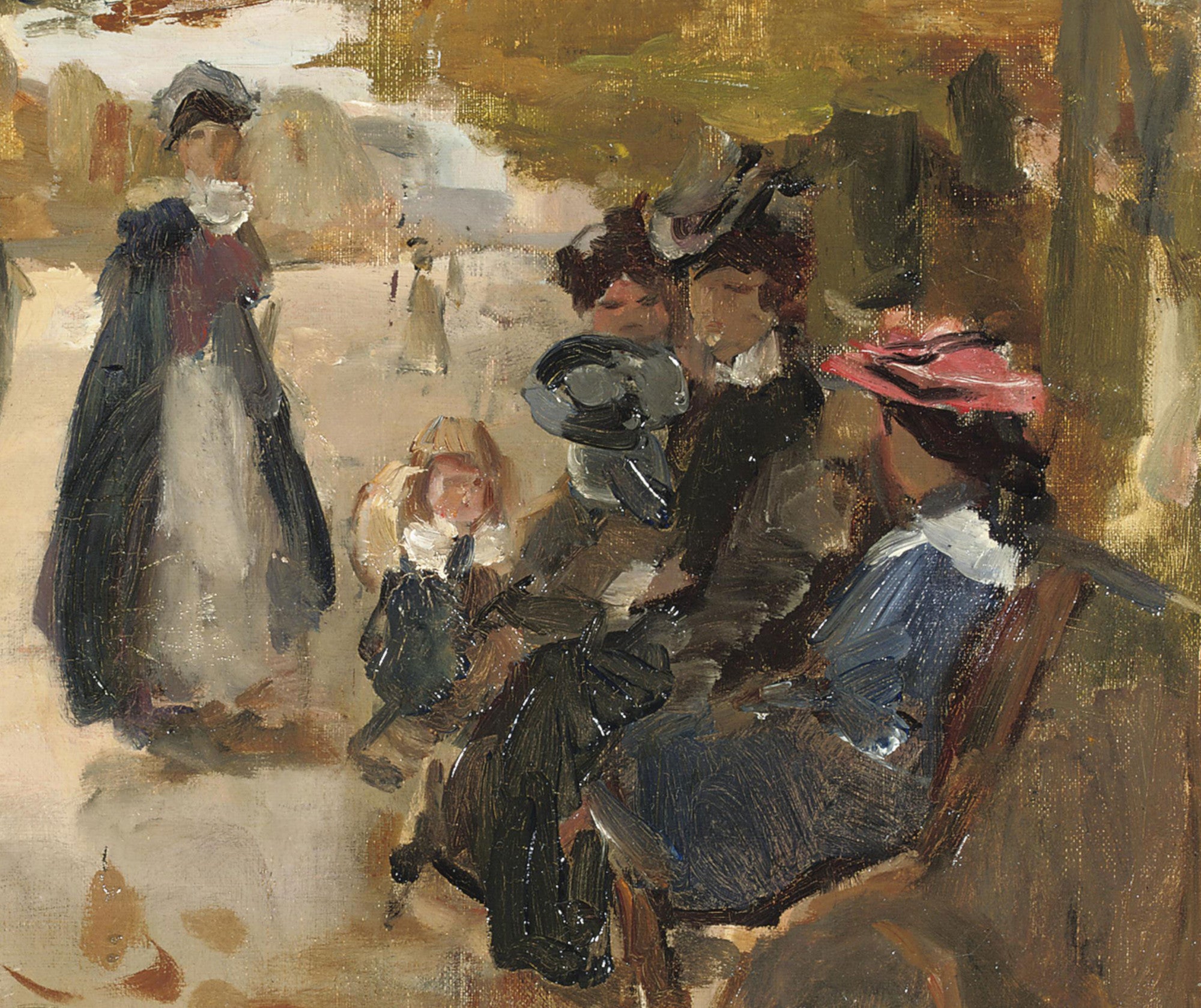 Isaac Israëls Fine Art Print, An Autumn Day in a Park, Paris