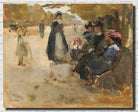 Isaac Israëls Fine Art Print, An Autumn Day in a Park, Paris