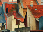 At the Abzucht, Goslar, German townscape, Rudolf Wacker Print