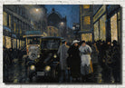 Paul Gustav Fischer Fine Art Print, An evening stroll on the boulevard, Copenhagen
