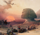 Approach of The Simoon Giza Desert, David Roberts Fine Art Print