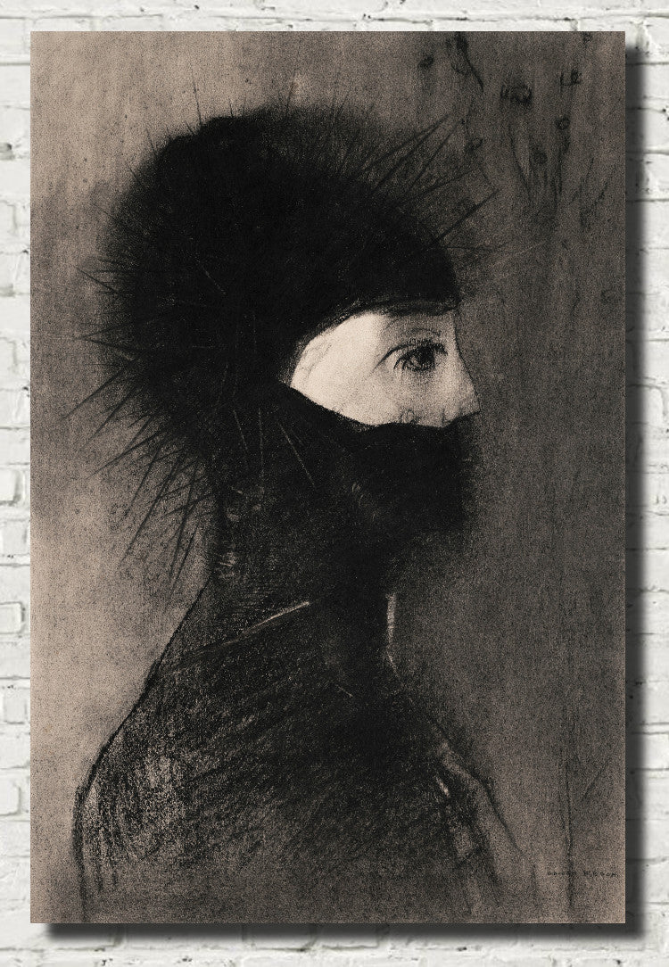 Armor, Female Warrior, Odilon Redon Fine Art Print