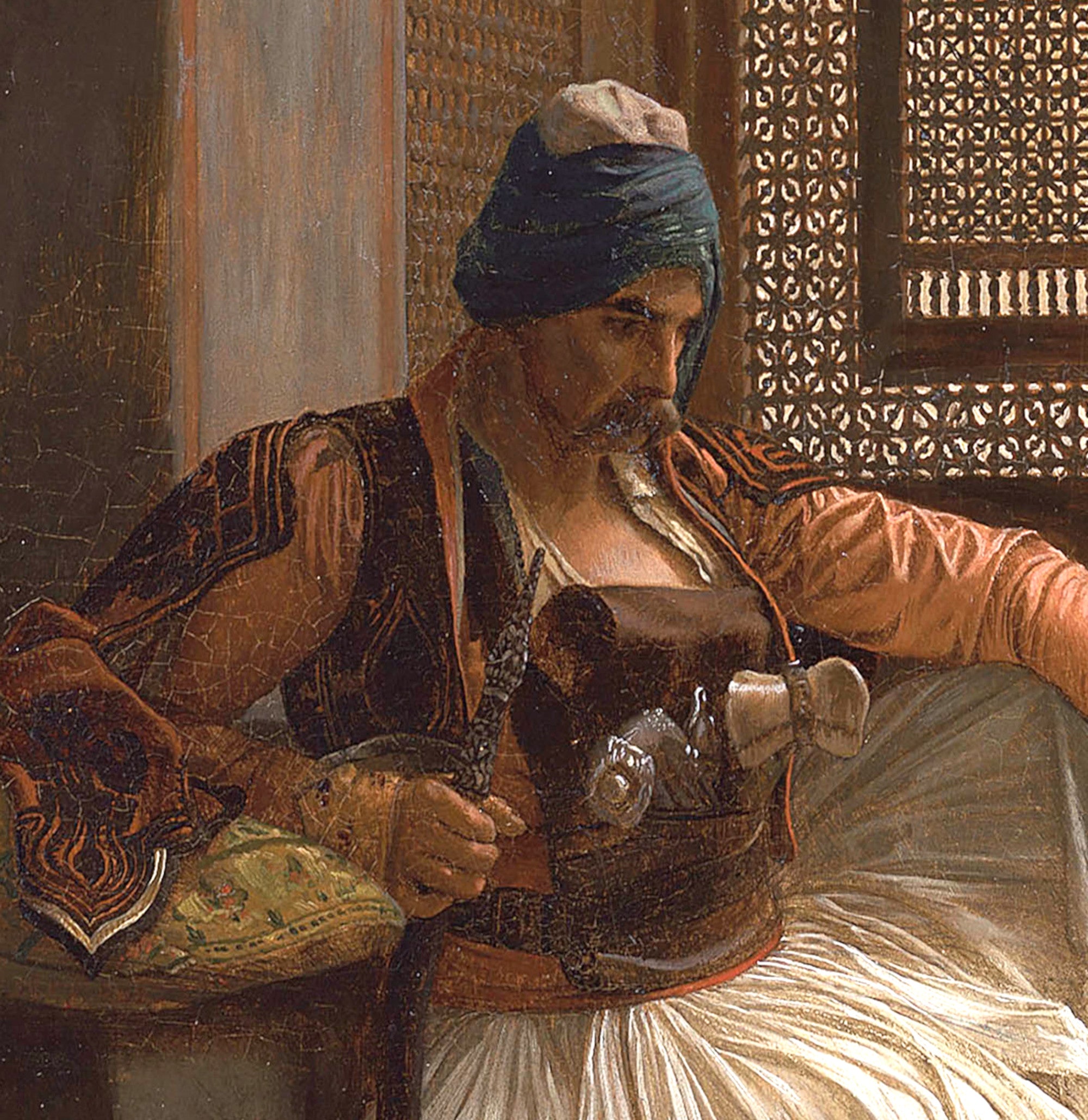 Jean-Léon Gérôme Fine Art Print : Arnaut fumant