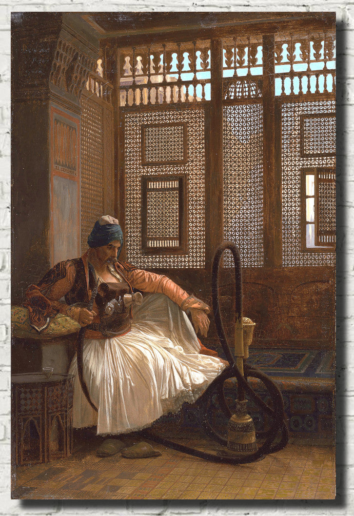 Jean-Léon Gérôme Fine Art Print : Arnaut fumant