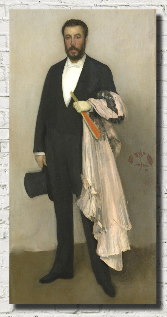James Whistler Fine Art Print, Portrait of Théodore Duret