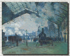 Claude Monet Fine Art Print, Arrival of the Normandy Train, Gare Saint-Lazare