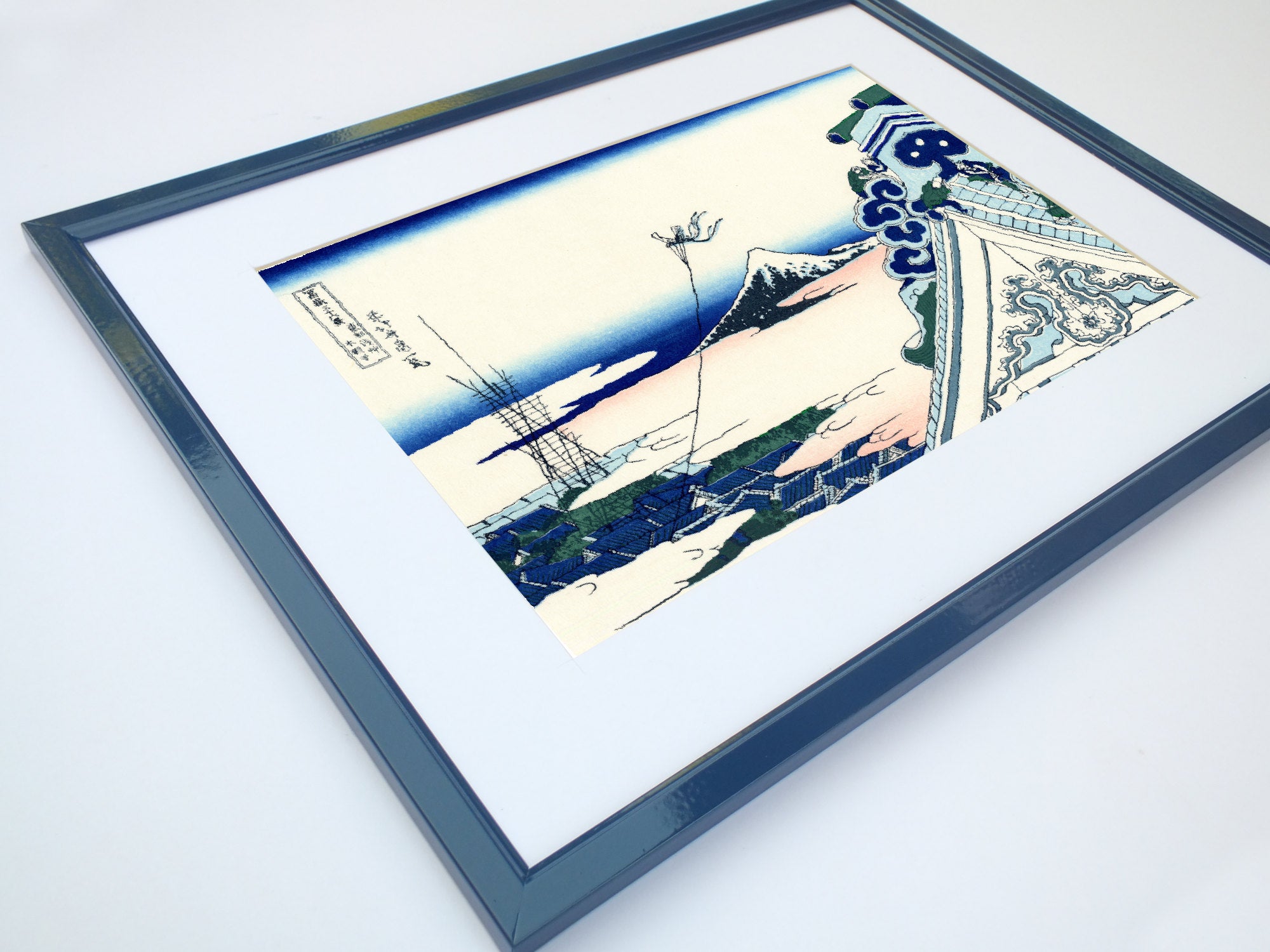 36 Views of Mount Fuji, Asakusa Honganji Temple, Katsushika Hokusai, Japanese Print