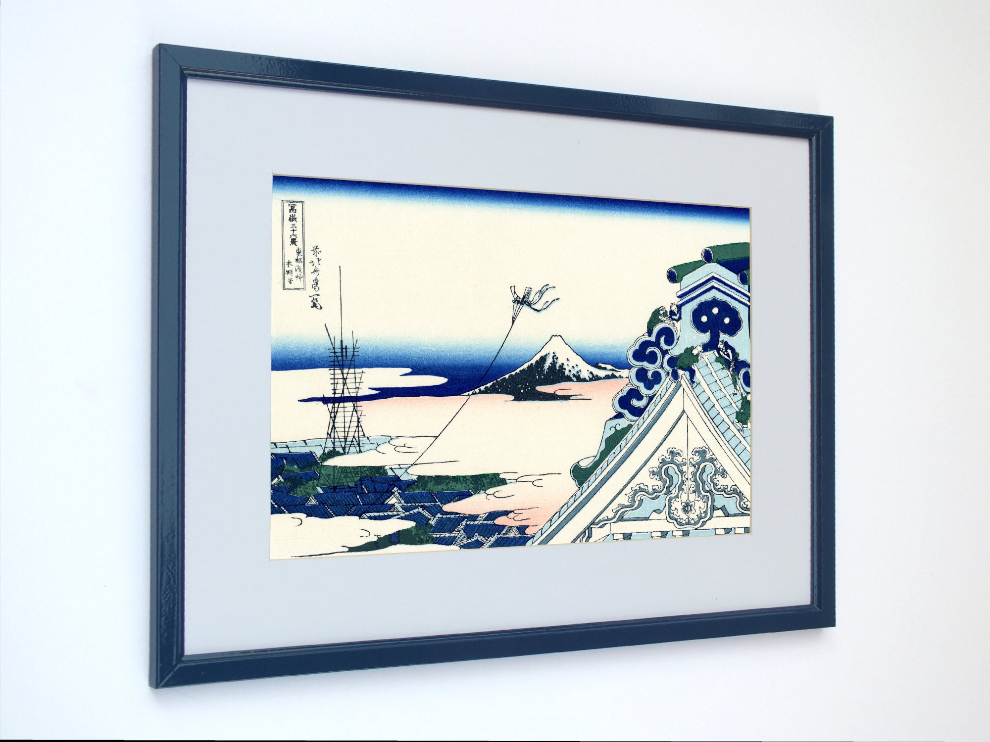 36 Views of Mount Fuji, Asakusa Honganji Temple, Katsushika Hokusai, Japanese Print