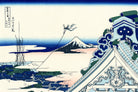 36 Views of Mount Fuji, Asakusa Honganji Temple, Katsushika Hokusai, Japanese Print