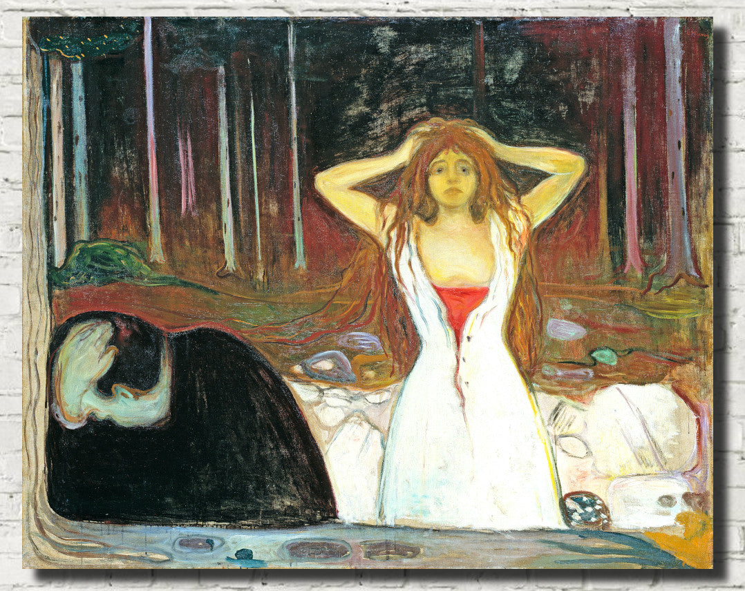 Edvard Munch Fine Art Print, Ashes