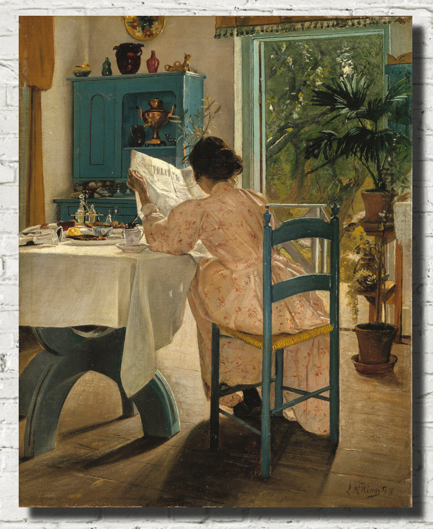 Laurits Andersen Ring Fine Art Print, At Breakfast