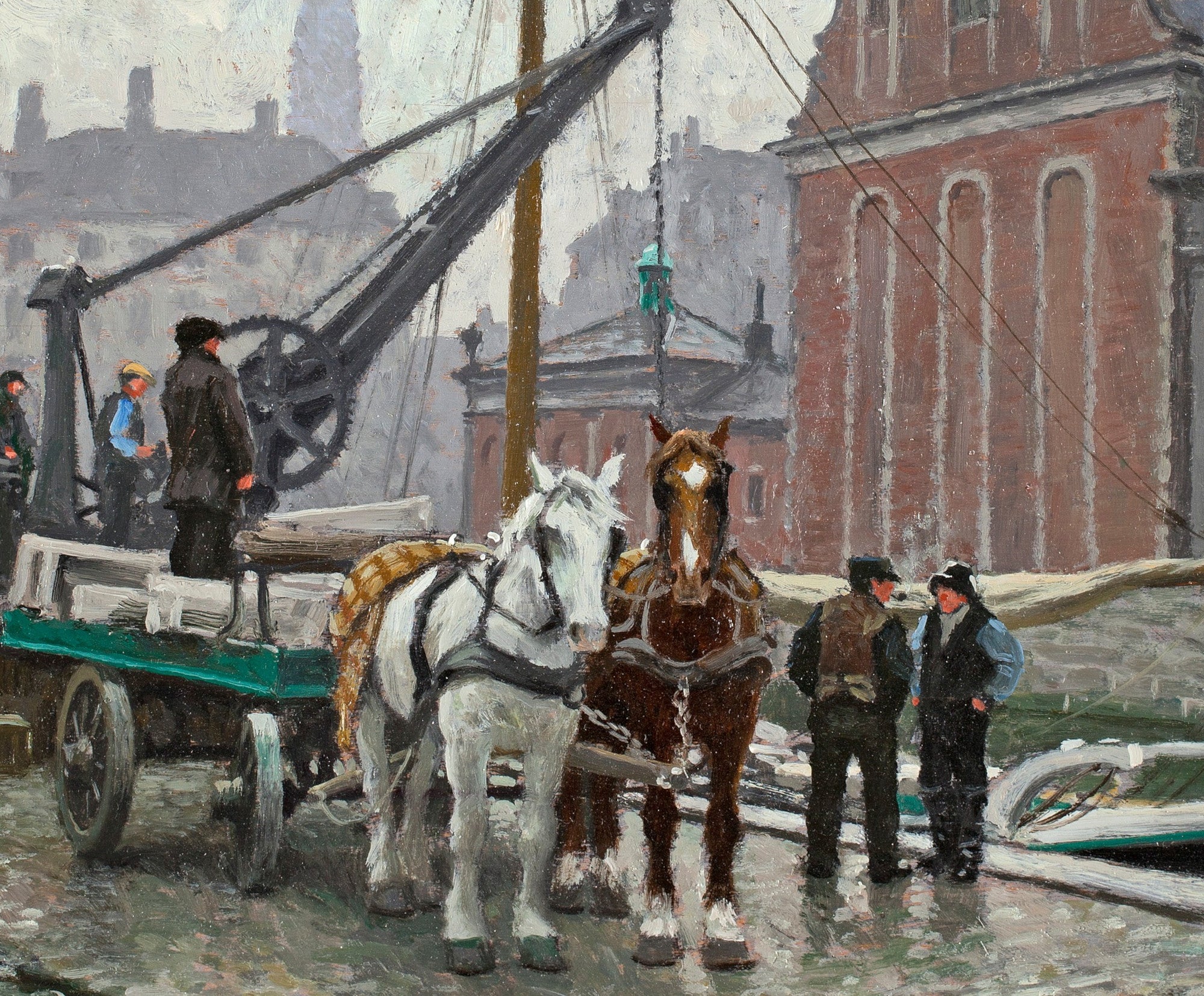 Paul Gustav Fischer Fine Art Print, At Holmen's Church