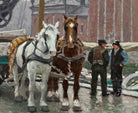 Paul Gustav Fischer Fine Art Print, At Holmen's Church