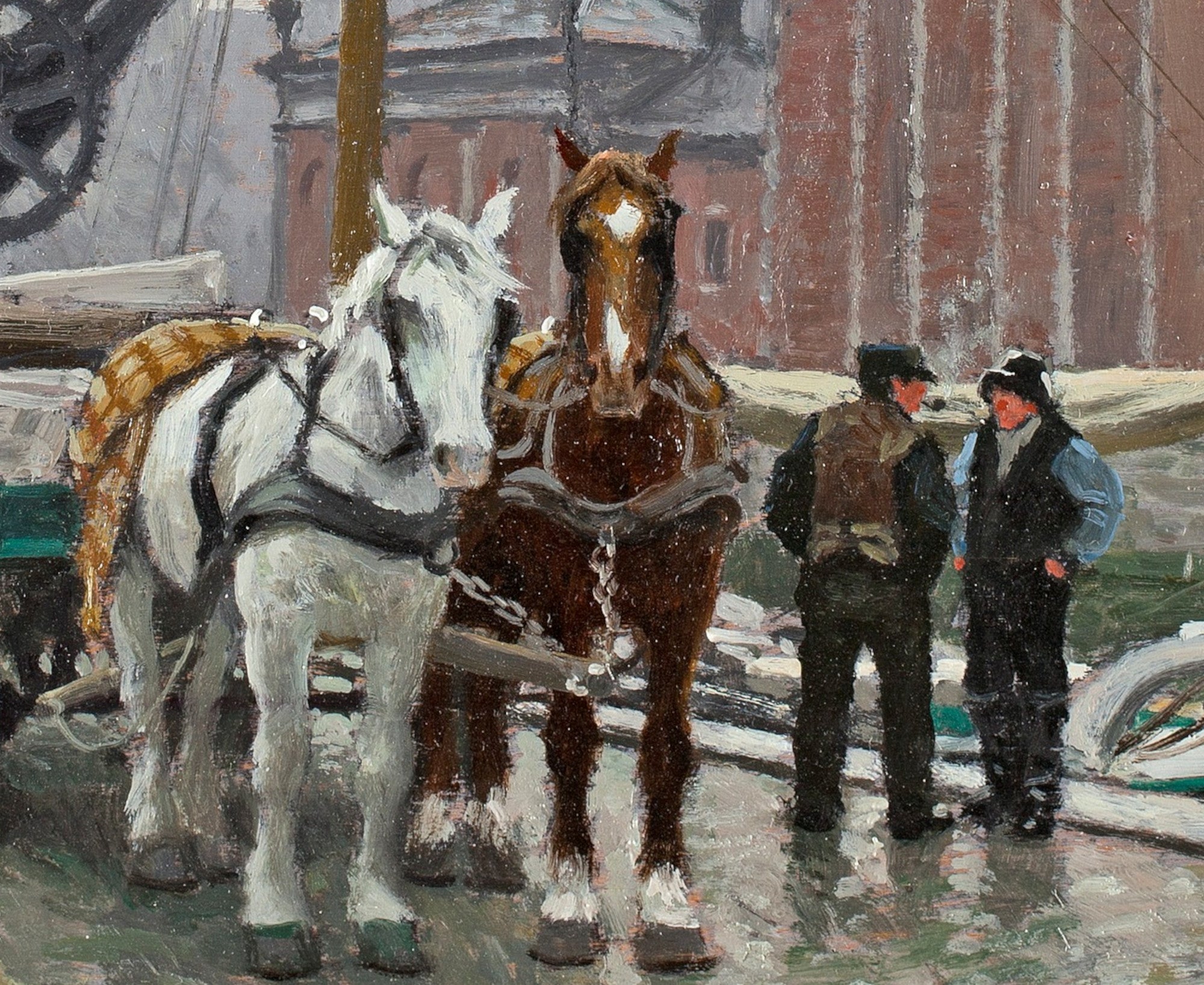 Paul Gustav Fischer Fine Art Print, At Holmen's Church