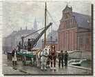 Paul Gustav Fischer Fine Art Print, At Holmen's Church