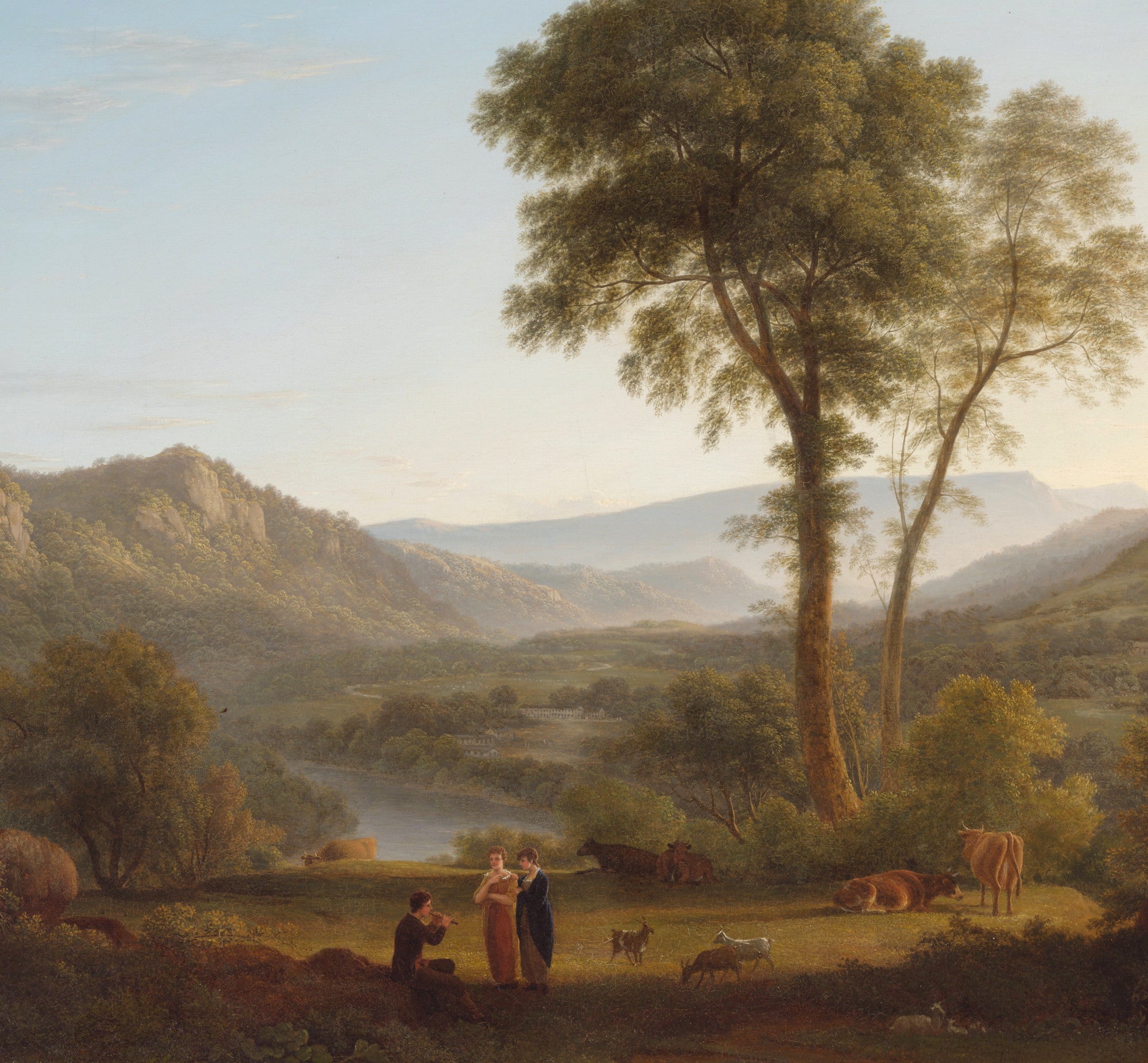 John Glover Fine Art Print : At Matlock - mist rising