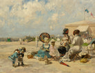 Luigi Loir Fine Art Print: At The Seashore