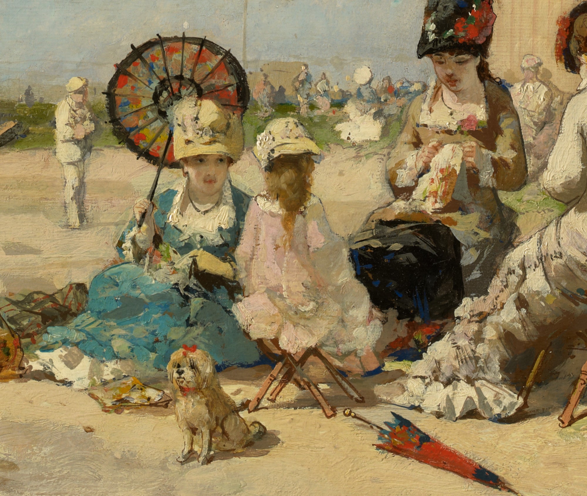 Luigi Loir Fine Art Print: At The Seashore