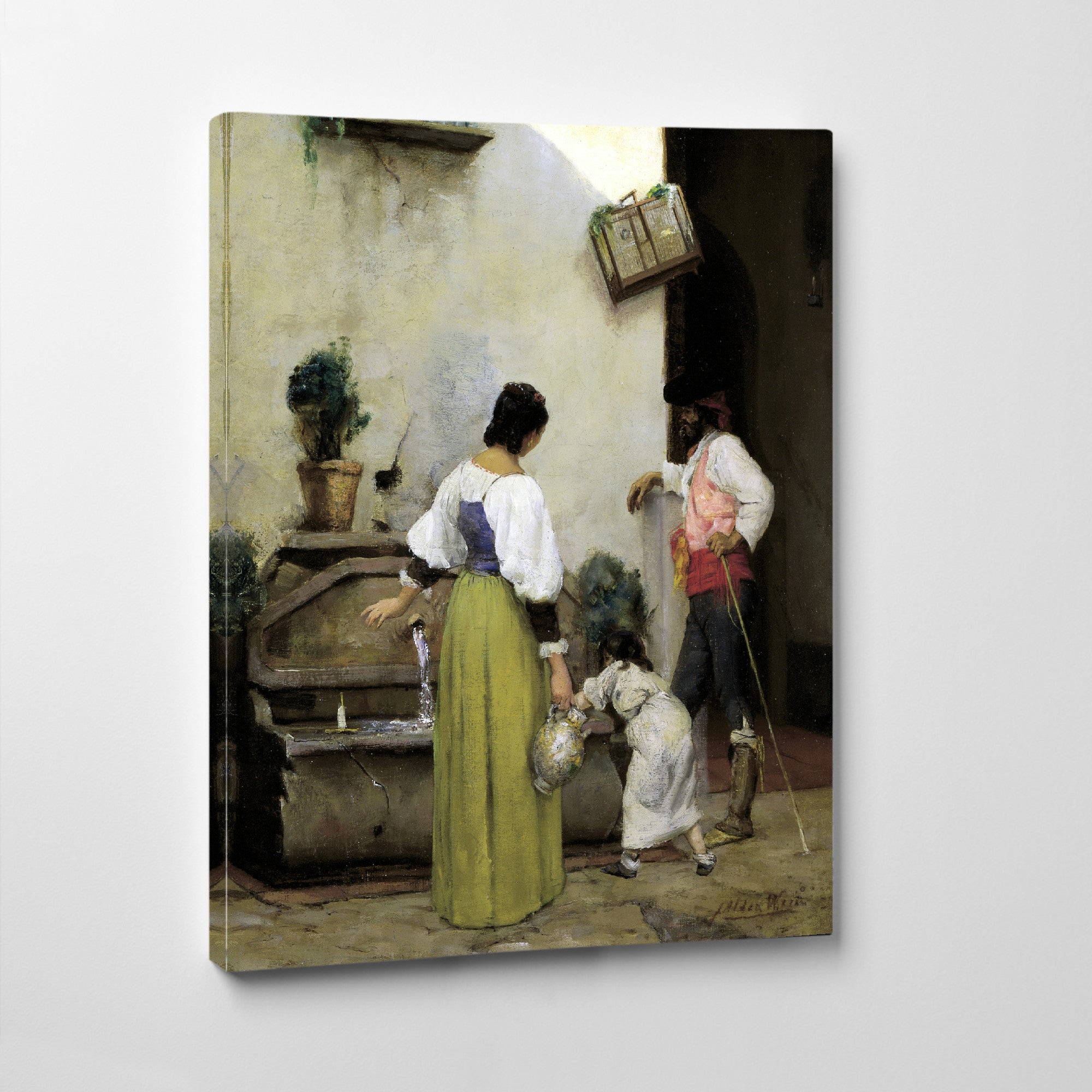 At the Water Trough, J. Alden Weir