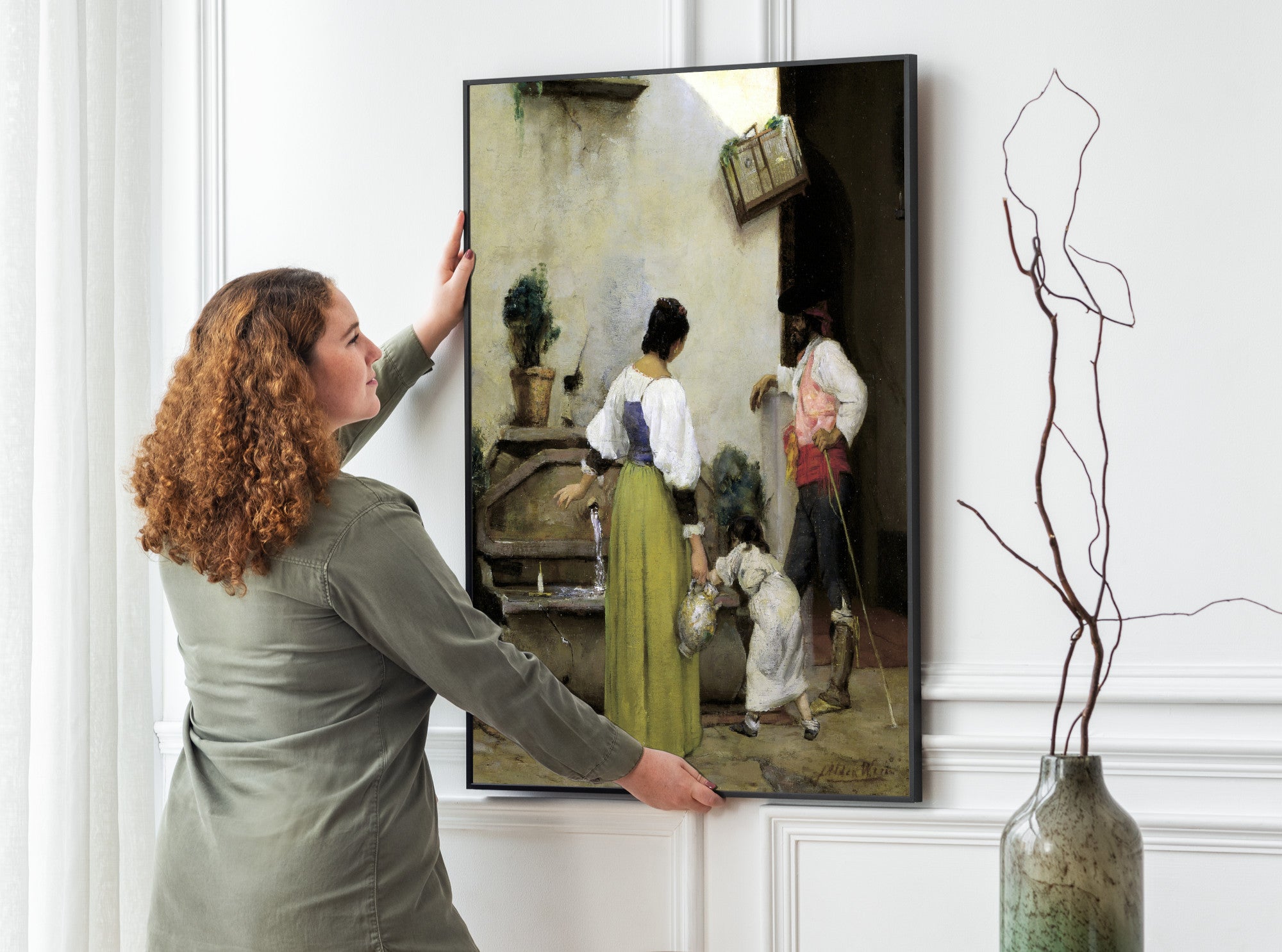 At the Water Trough, J. Alden Weir