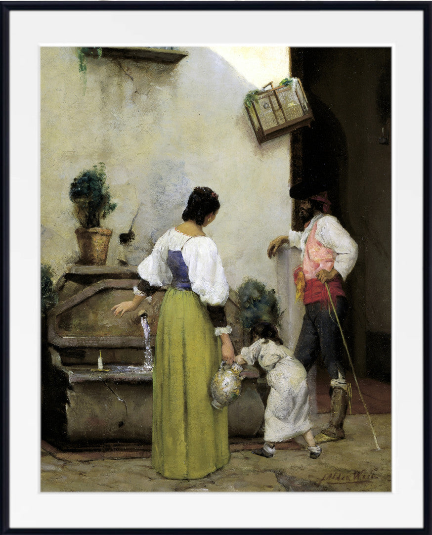 At the Water Trough, J. Alden Weir