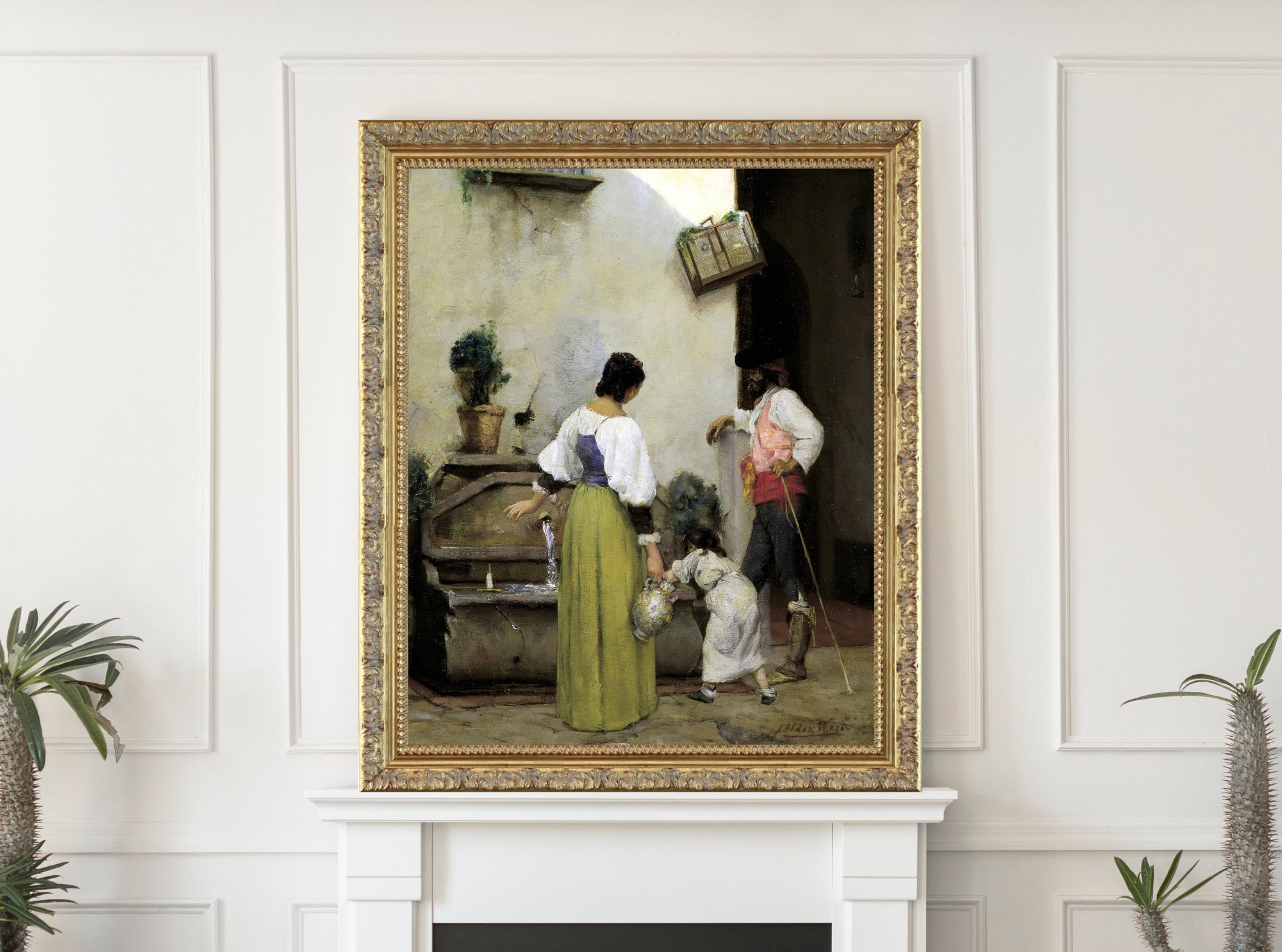 At the Water Trough, J. Alden Weir