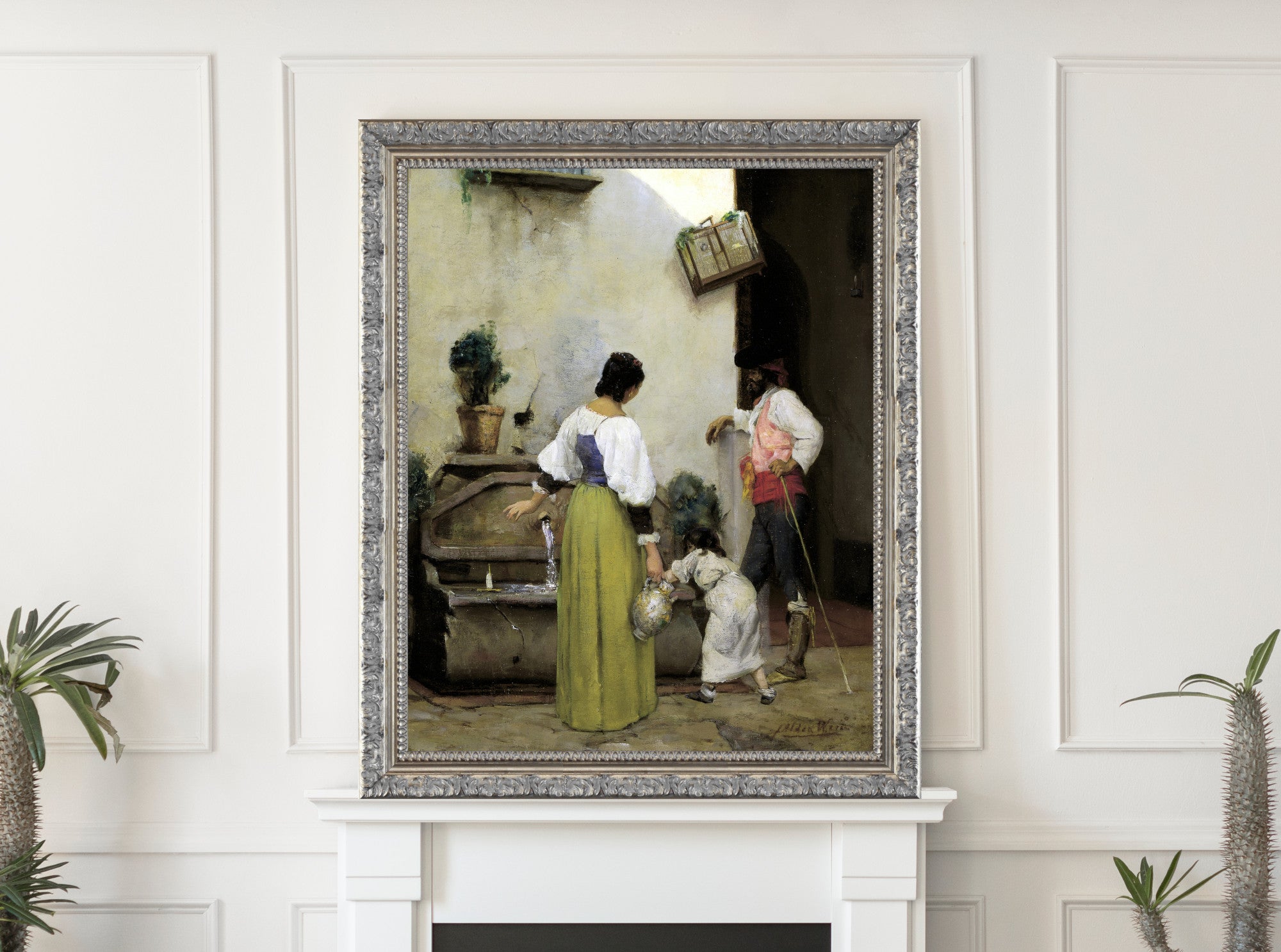 At the Water Trough, J. Alden Weir