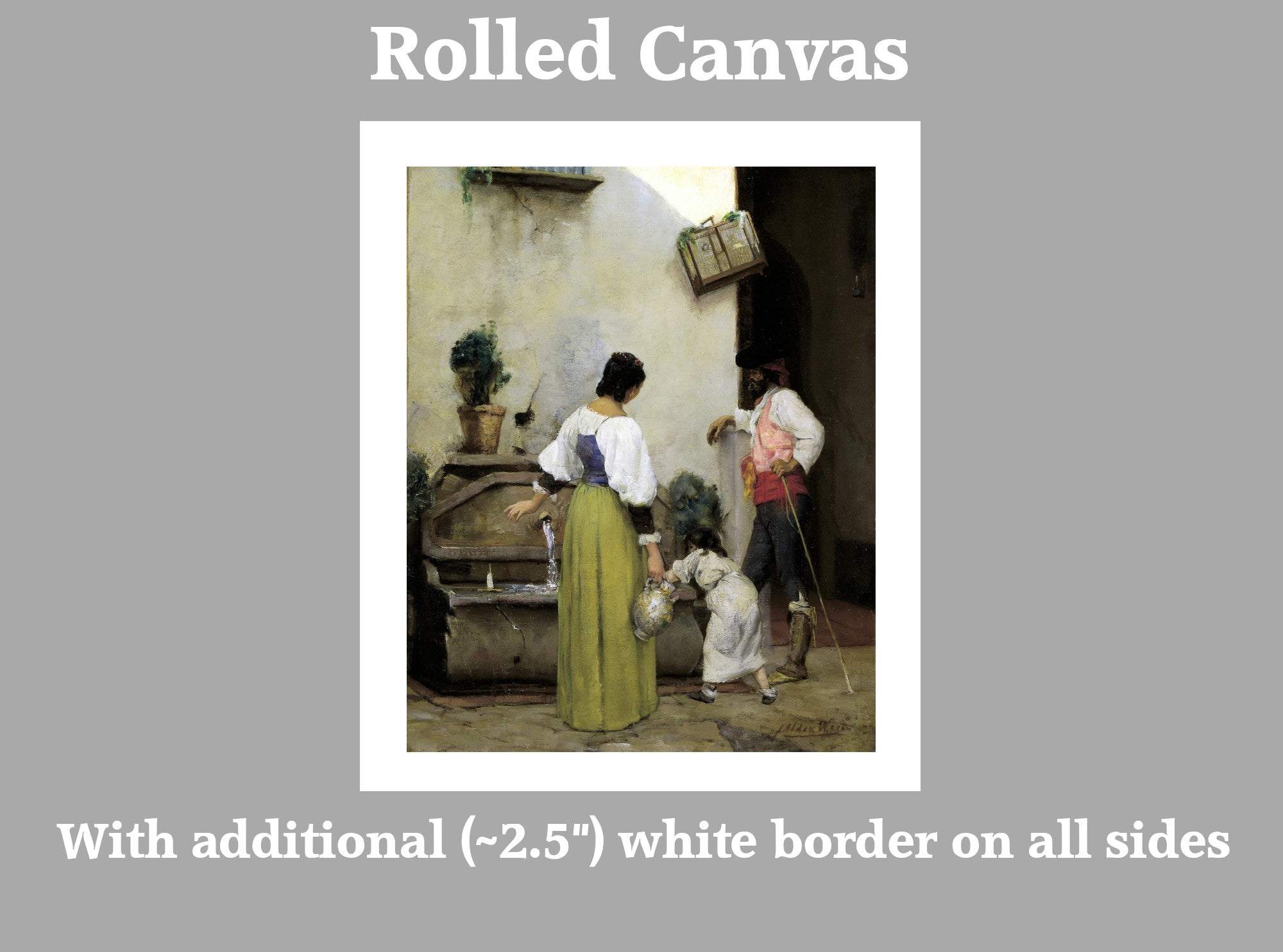 At the Water Trough, J. Alden Weir