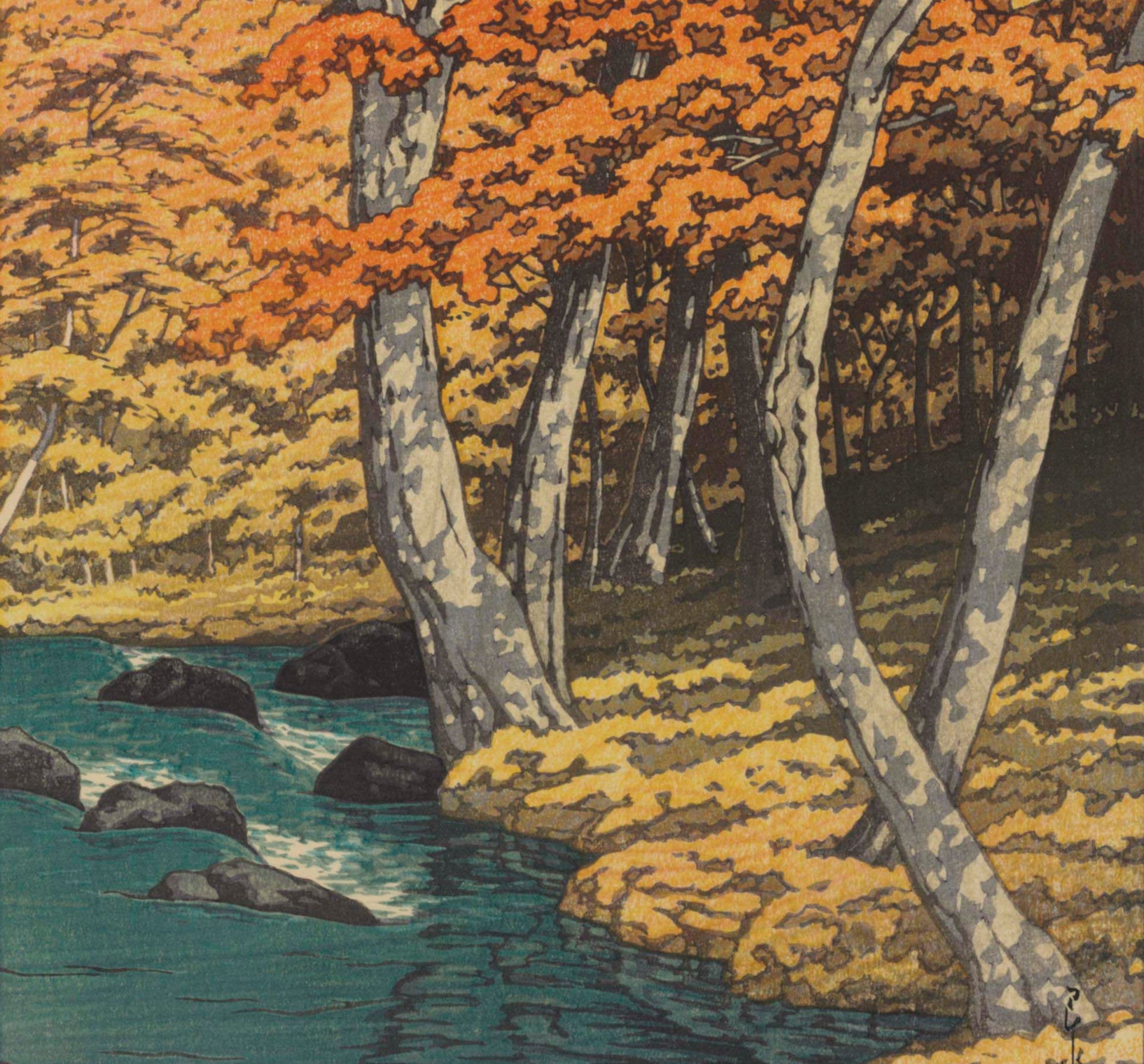Autumn at Oirase, Hasui Kawase, Japanese Art Print