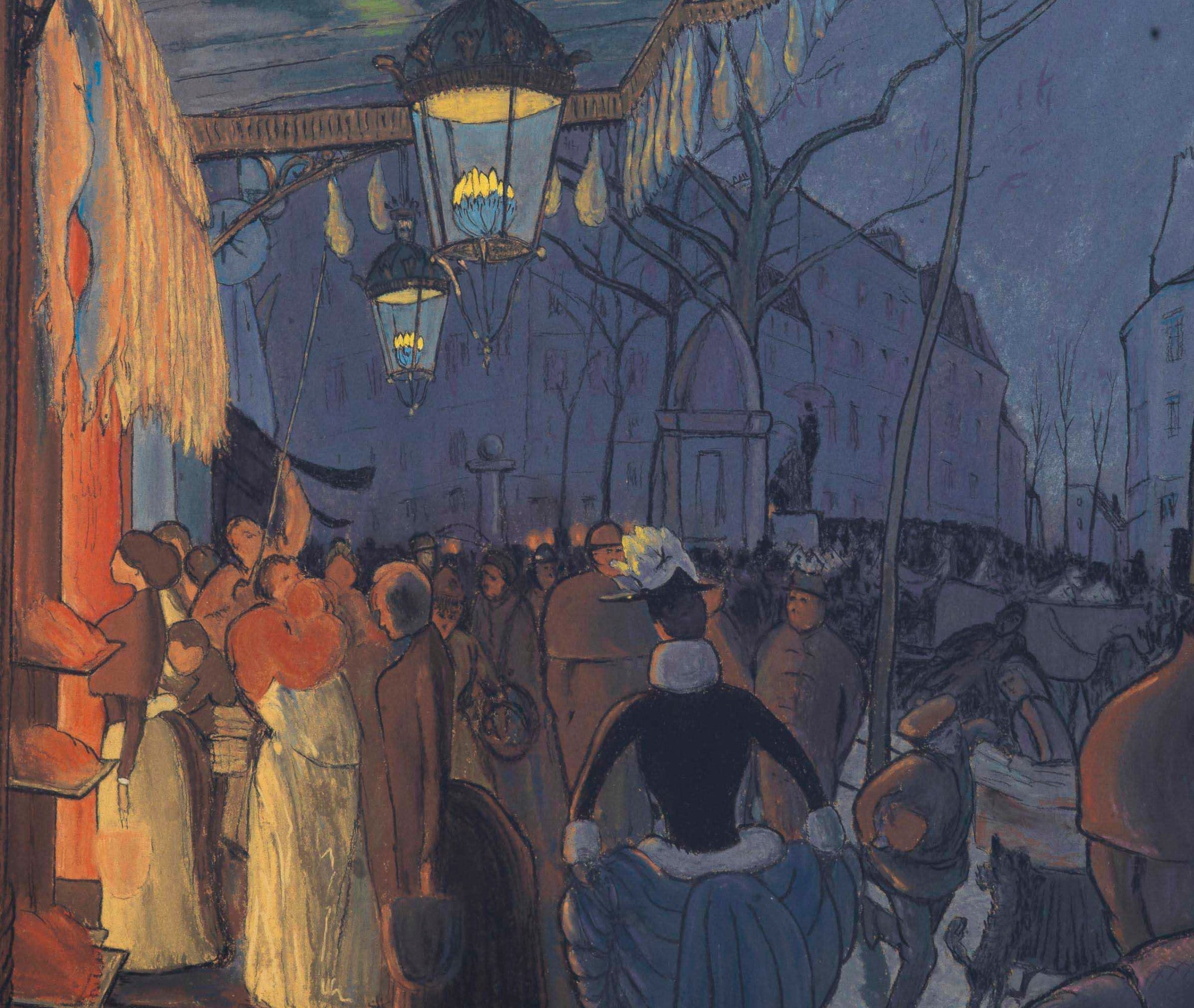 Louis Anquetin Fine Art Print, Avenue de Clichy, le soir, cinq heures