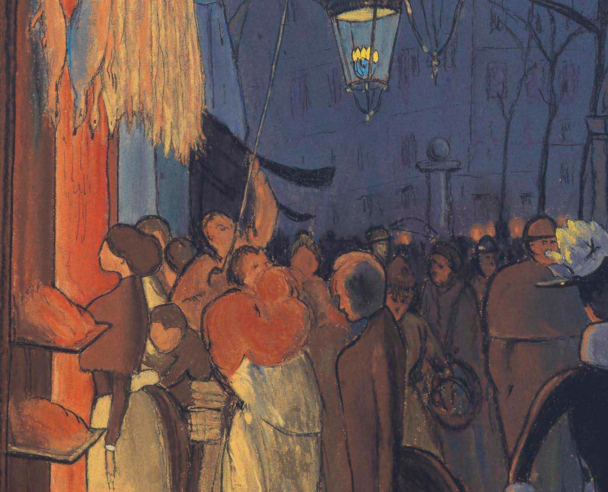 Louis Anquetin Fine Art Print, Avenue de Clichy, le soir, cinq heures