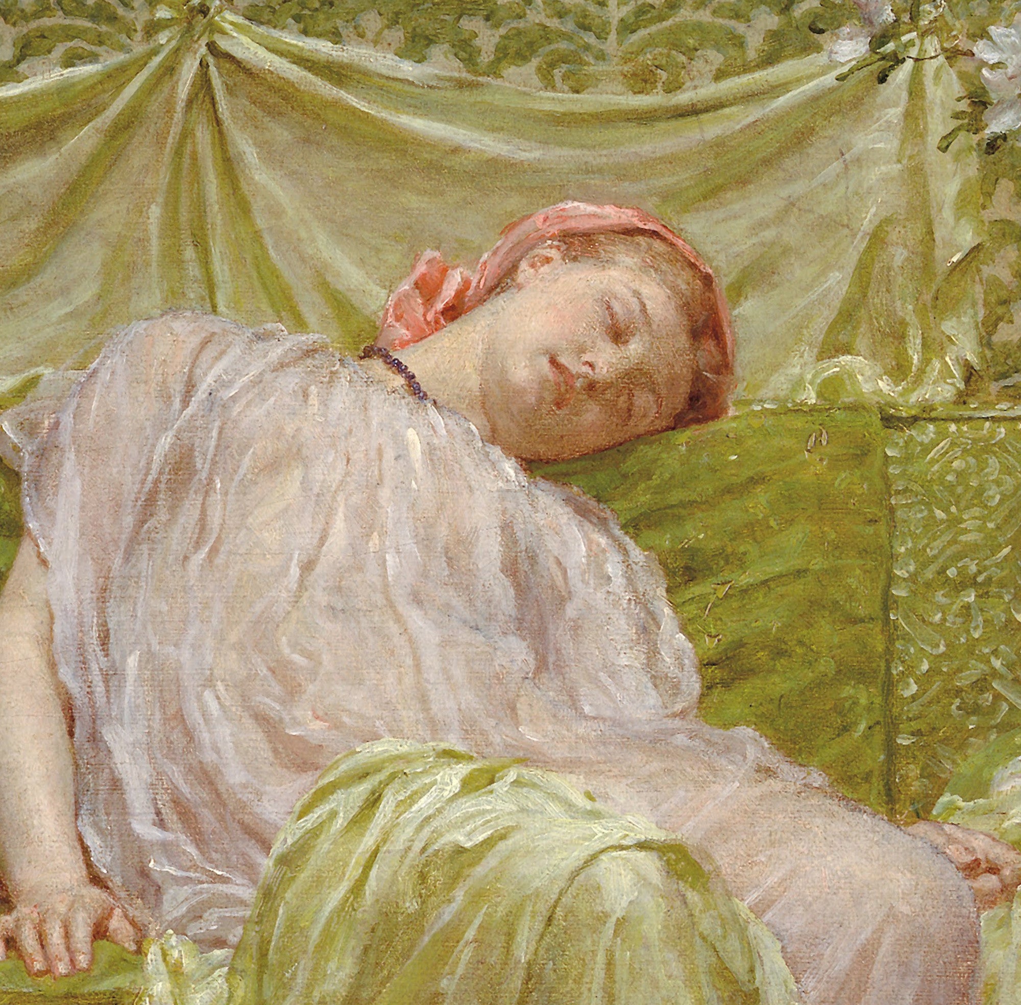 Albert Joseph Moore, Fine Art Print : A Workbasket