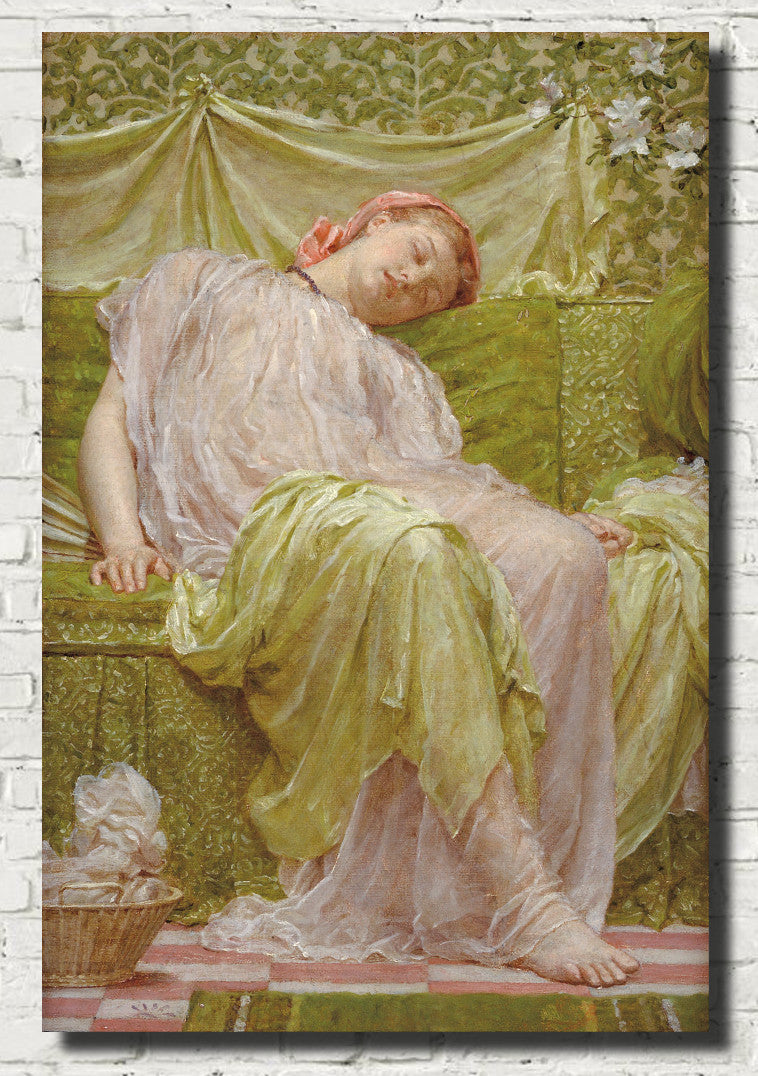 Albert Joseph Moore, Fine Art Print : A Workbasket