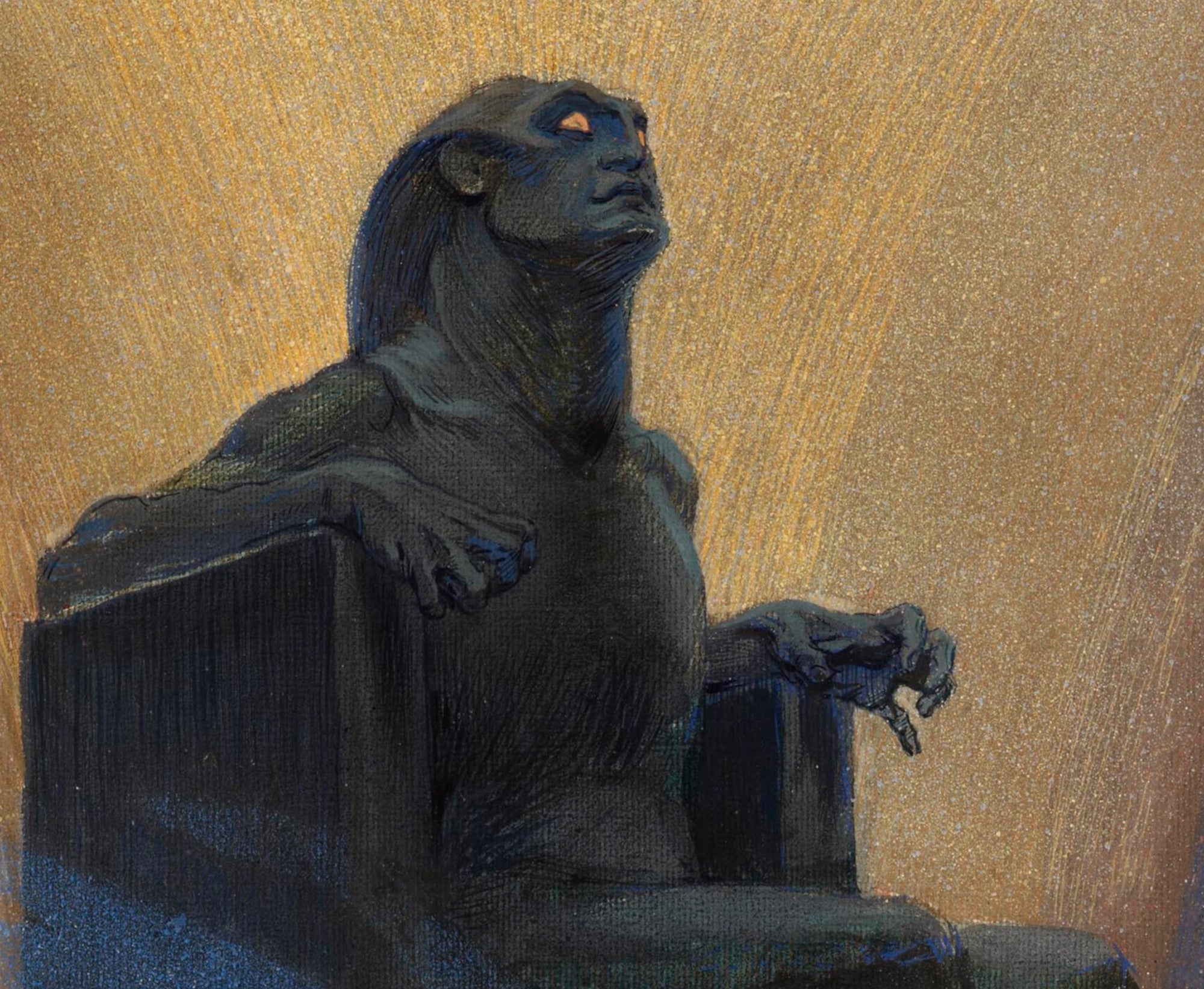 Frantisek Kupka Fine Art Print, Black Idol, Defiance