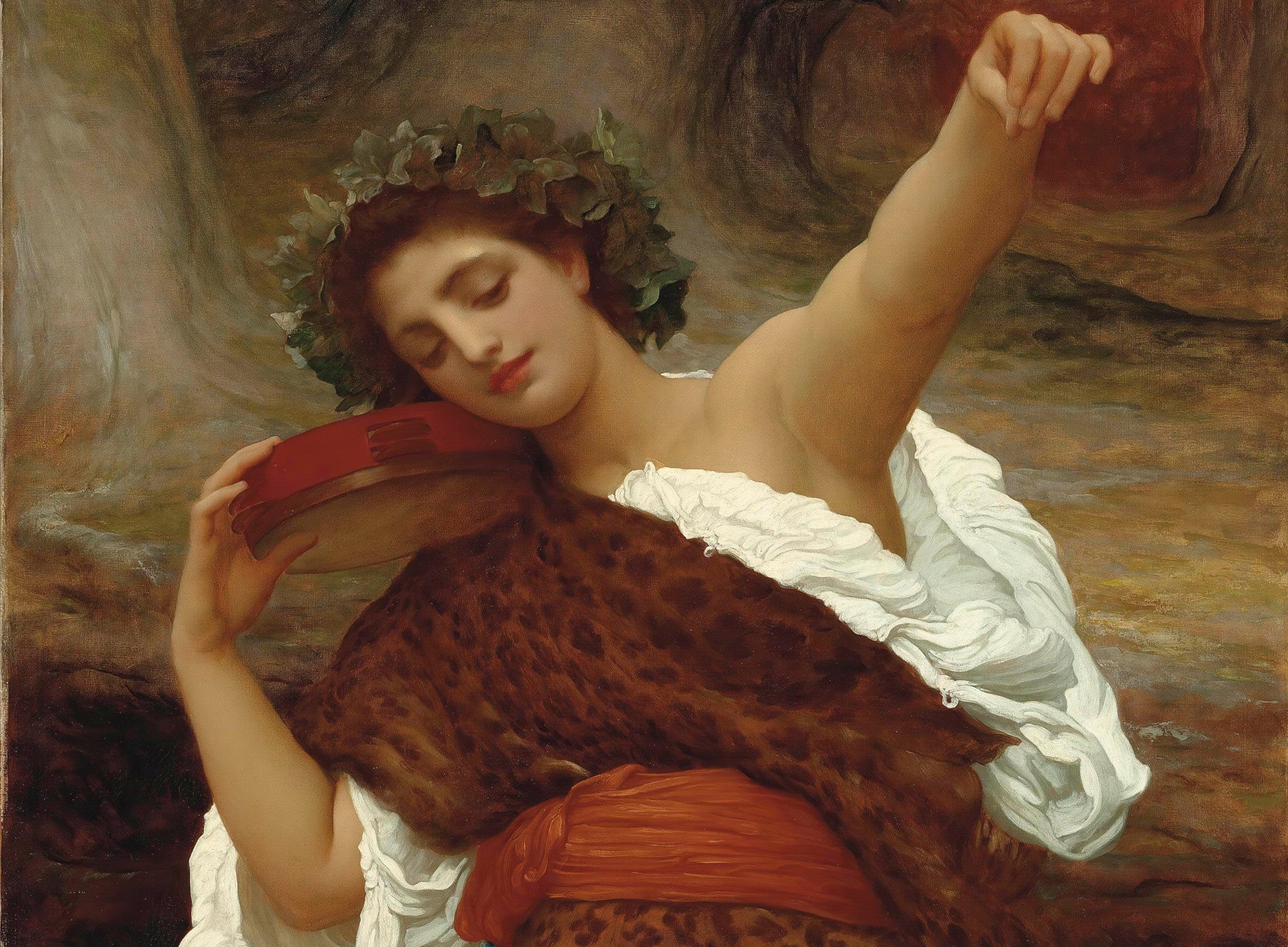 Bacchante, Frederic Leighton Fine Art Print
