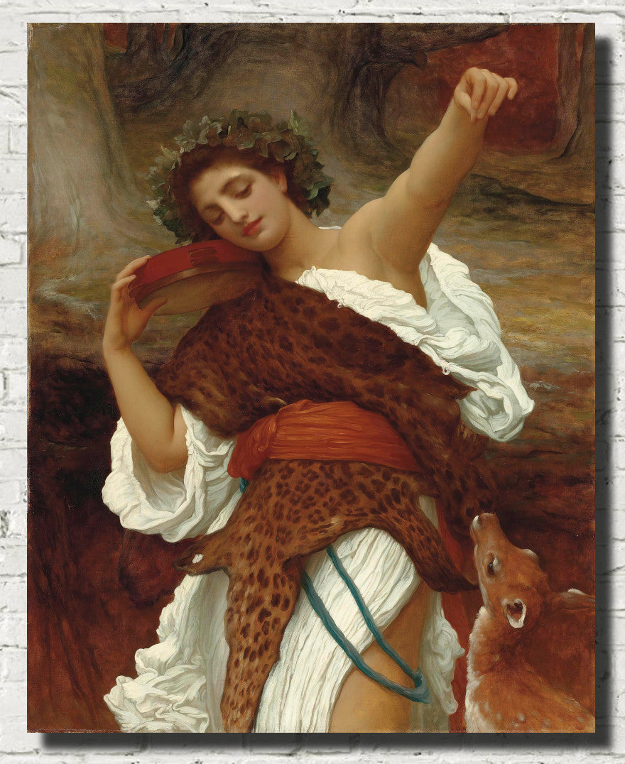 Bacchante, Frederic Leighton Fine Art Print