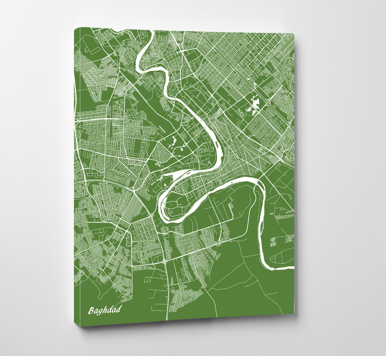 Baghdad City Street Map Print Custom Map Poster - OnTrendAndFab