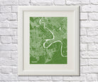 Baghdad City Street Map Print Custom Map Poster - OnTrendAndFab