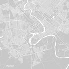 Baghdad City Street Map Print Custom Map Poster - OnTrendAndFab