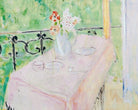 Balcony with view, Oskar Moll