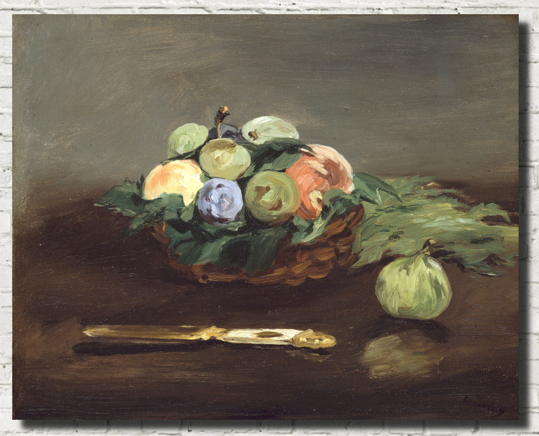 Édouard Manet, French Impressionist Fine Art Print : Basket of Fruit