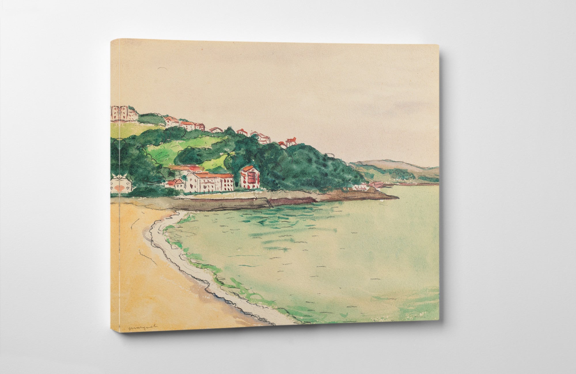 Basque coast landscape, Albert Marquet, Coastal Scene
