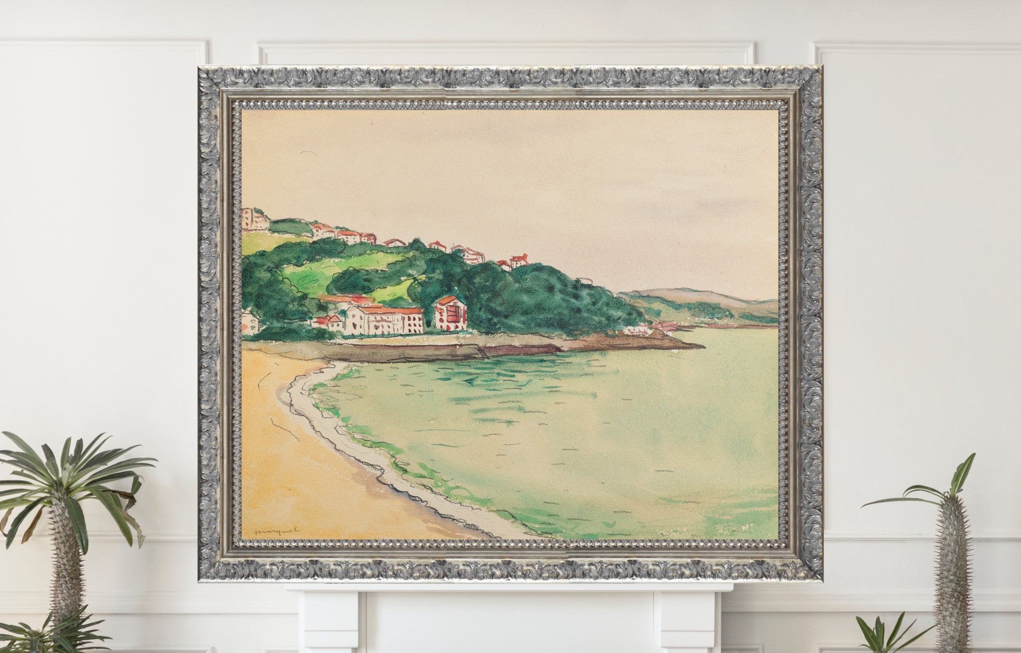 Basque coast landscape, Albert Marquet, Coastal Scene