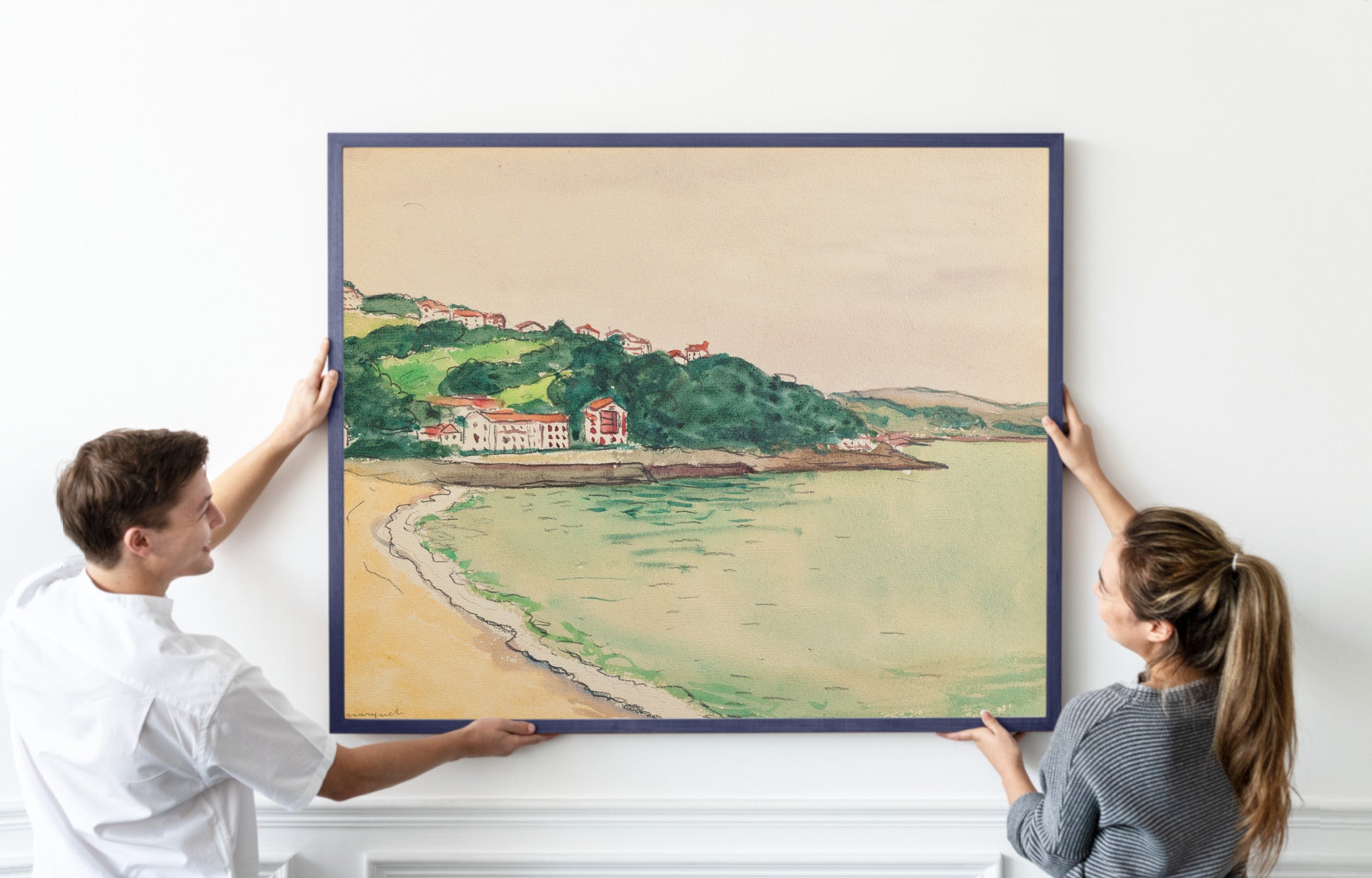 Basque coast landscape, Albert Marquet, Coastal Scene
