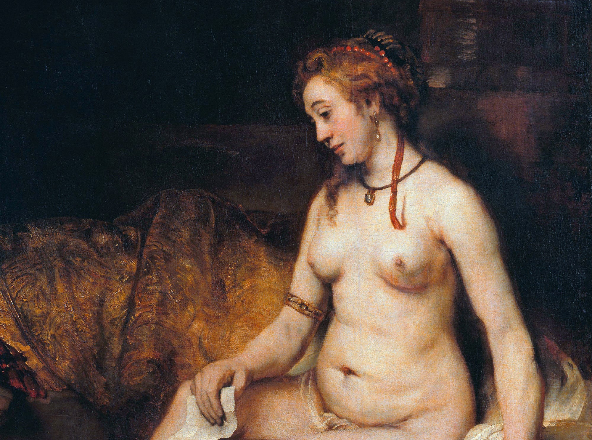 Rembrandt Fine Art Print, Bathsheba