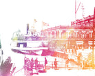 Belle Isle Ferry Print City Landscape Poster Feature Wall Art
