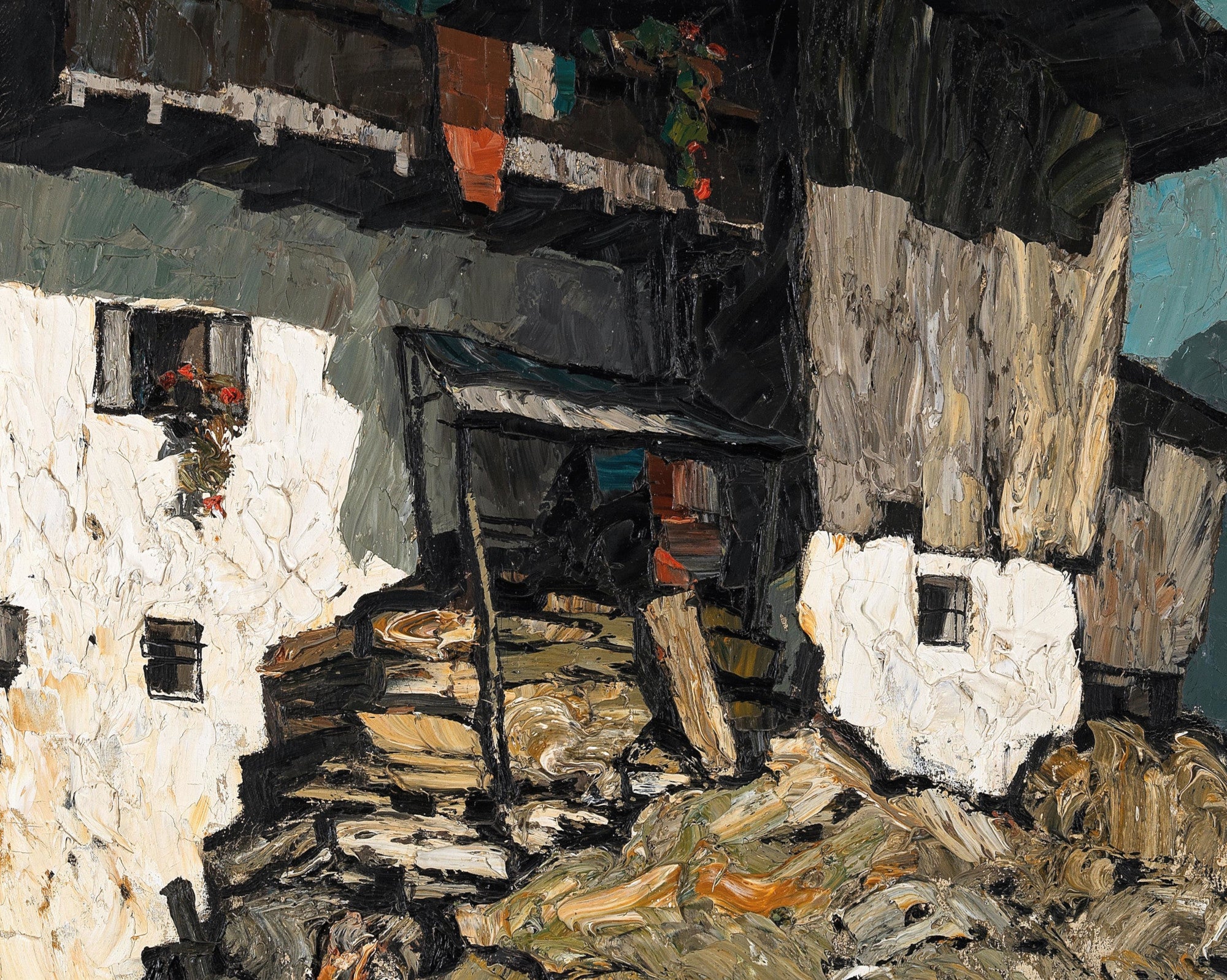 Mountain Farm, Oskar Mulley Fine Art Print