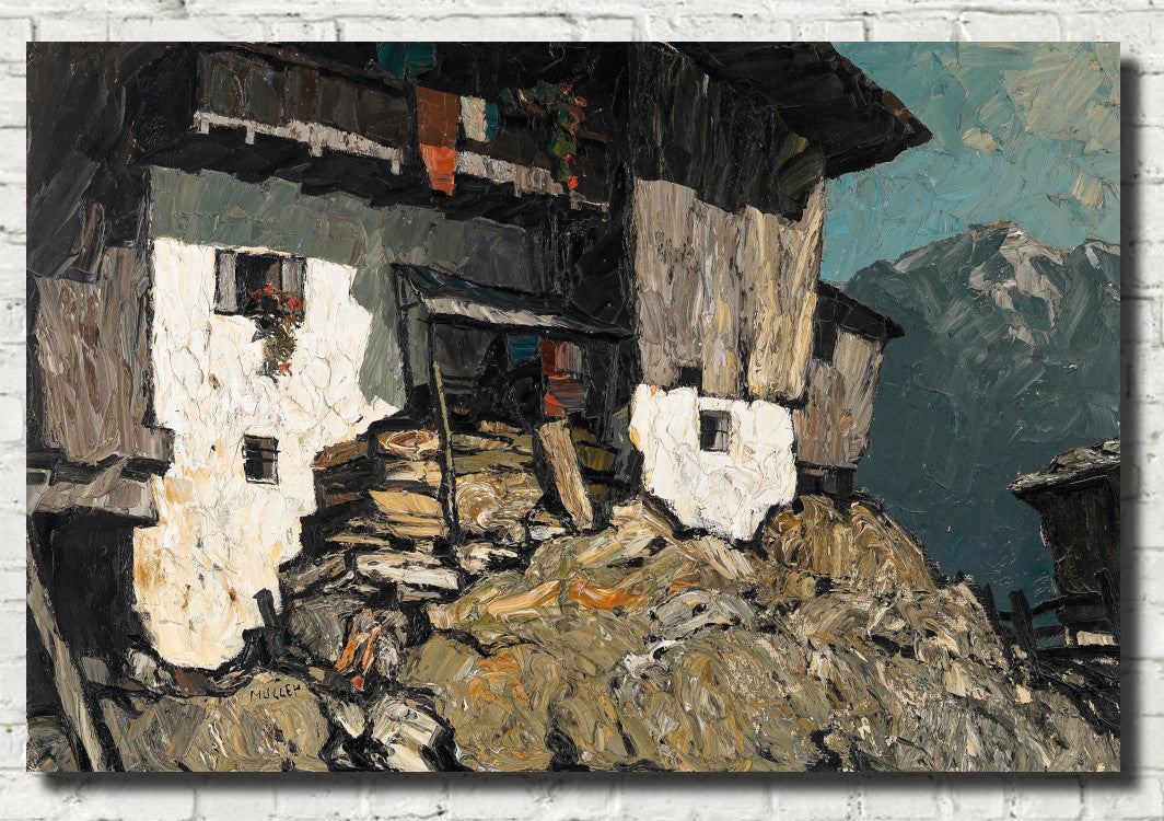 Mountain Farm, Oskar Mulley Fine Art Print