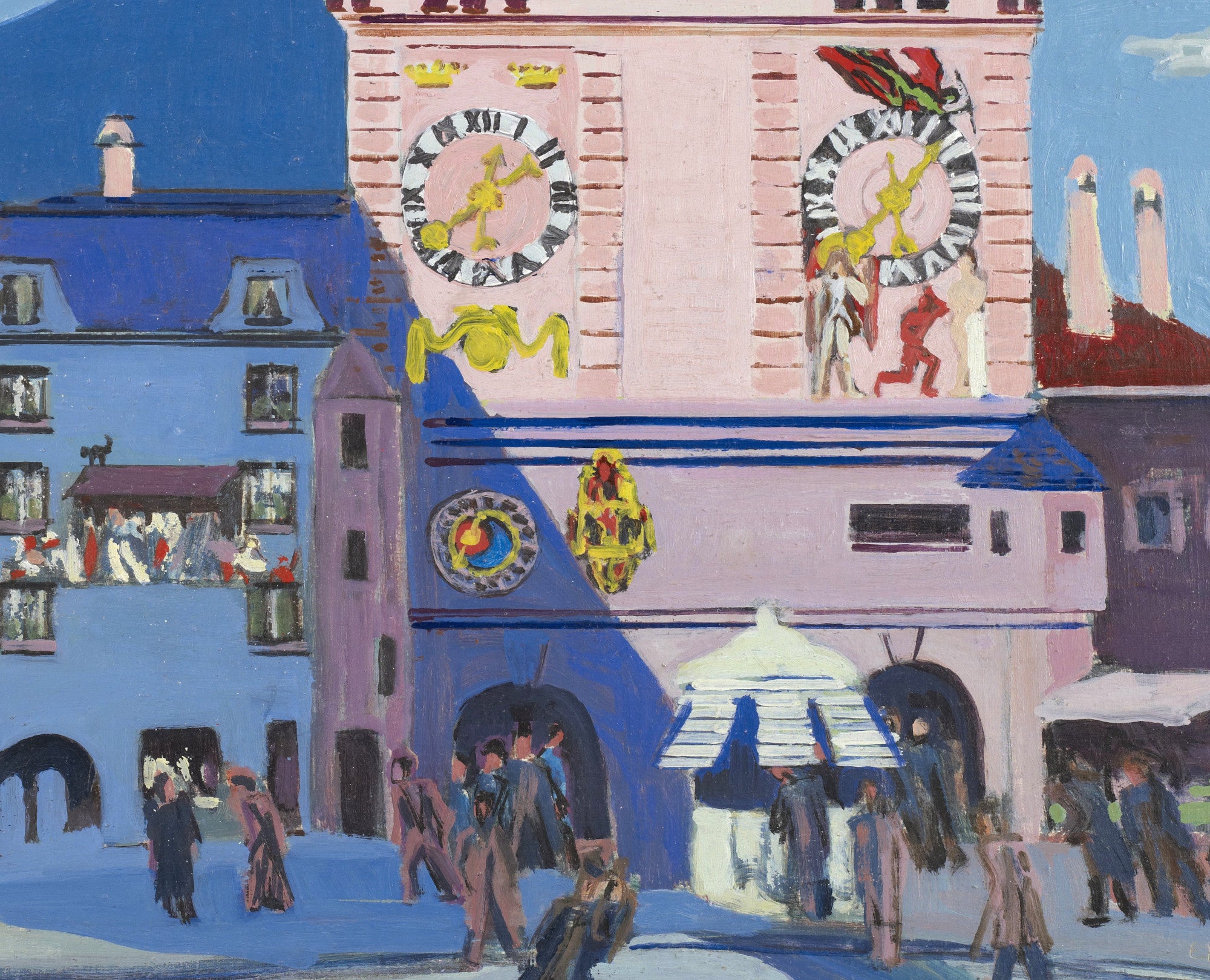 Ernst Ludwig Kirchner Expressionism Fine Art Print, Bern with Belltower