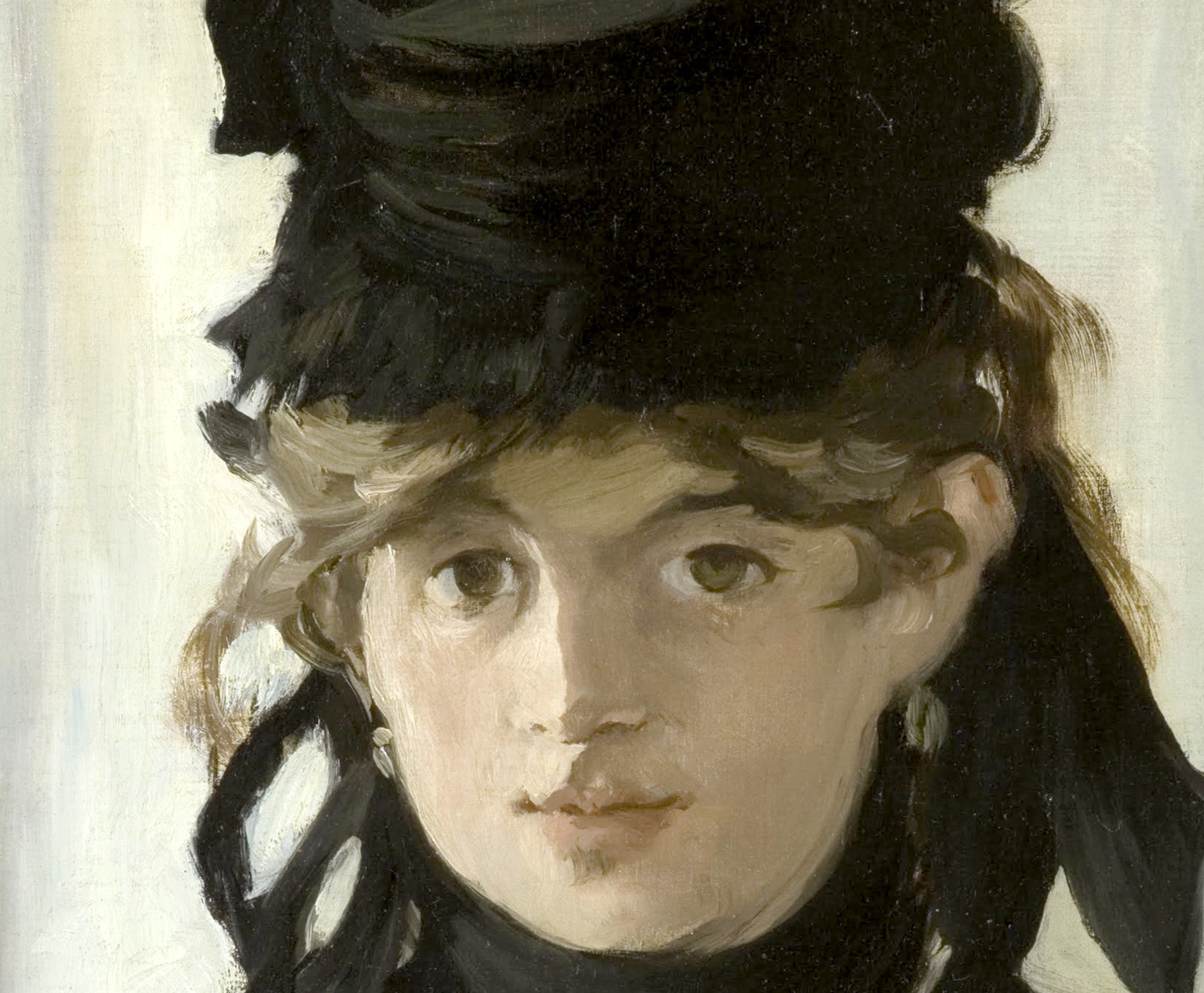 Berthe Morisot, French Fine Art Print : Berthe Morisot With a Bouquet of Violets